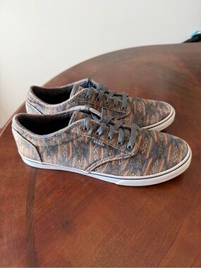 Vans Atwood Low Aztec Sneakers Brown Athletic Shoes Women’s Size 8